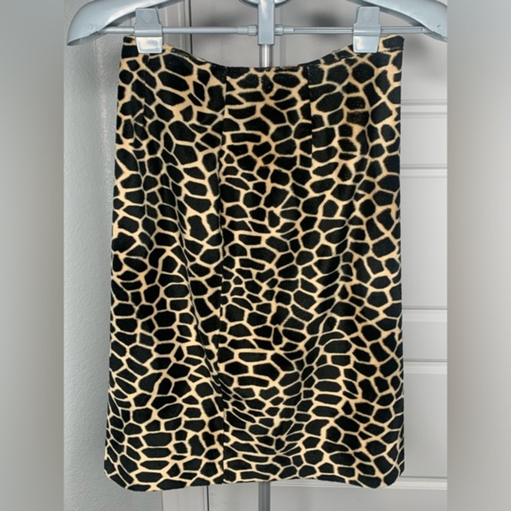 Vintage D.Terrell Giraffe Print Pencil Skirt Size‎ 14